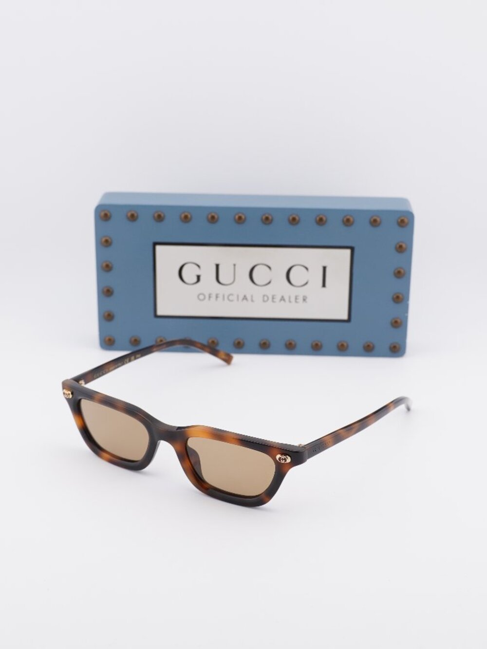 Gucci GG1944S 006 Rectangle Sunglasses - Havana / Brown